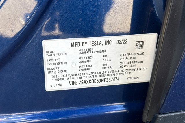 Used 2022 Tesla Model X AWD/4WD image 34