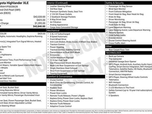 Used 2023 Toyota Highlander XLE FWD image 8