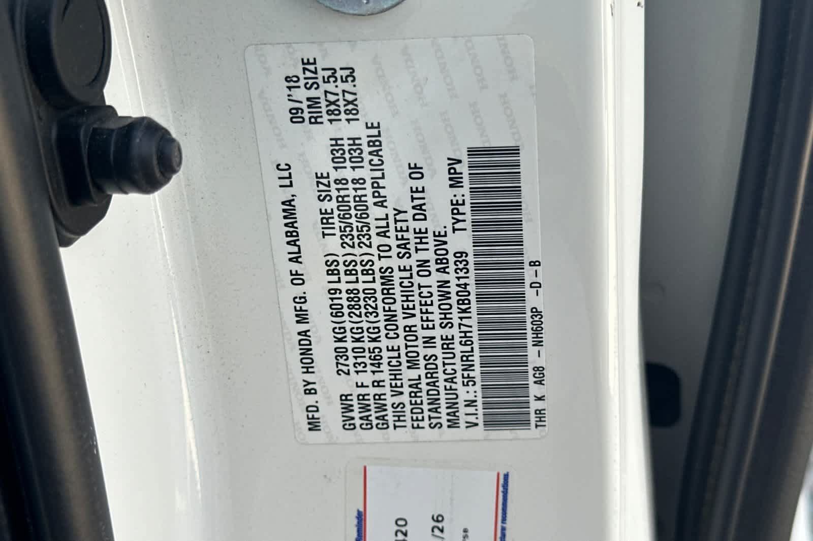 Used 2019 Honda Odyssey EX-L image 31