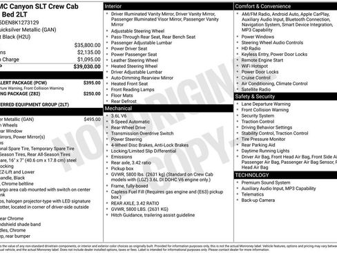 Used 2019 GMC Canyon SLT w/ Driver Alert Package RWD image 5