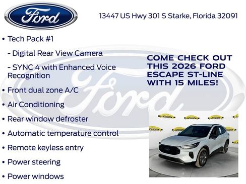 New 2026 Ford Escape ST-Line w/ Tech Pack #1 image 20