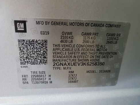 Used 2019 Chevrolet Equinox LT AWD/4WD image 33