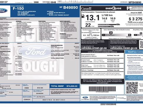 Used 2021 Ford F150 Lariat w/ Equipment Group 502A High AWD/4WD image 6