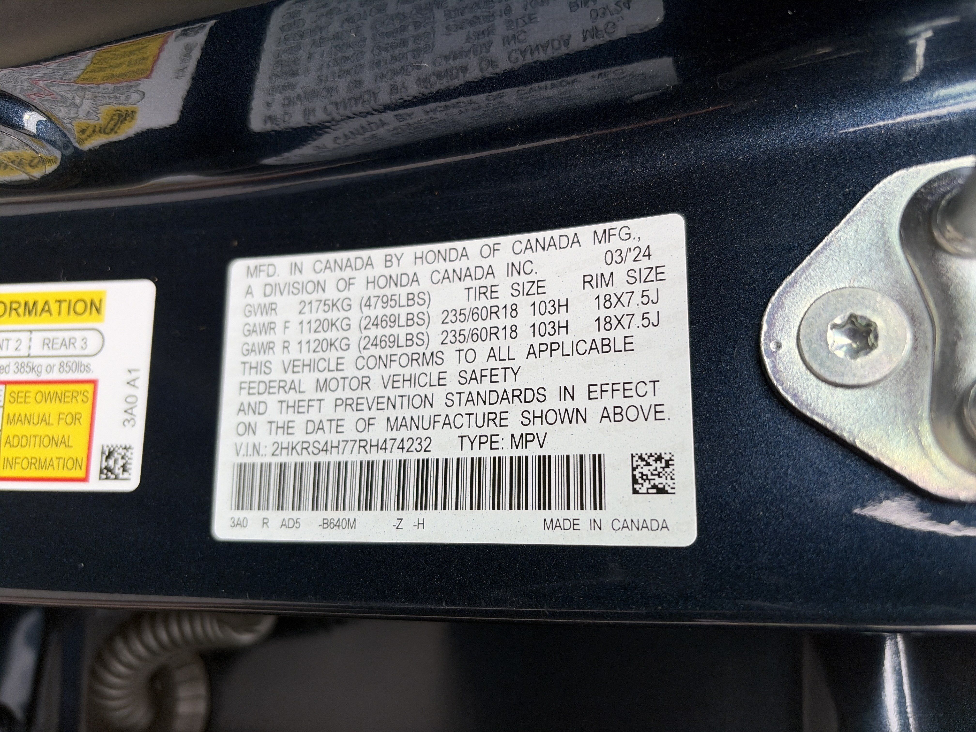 Certified 2024 Honda CR-V EX-L image 37