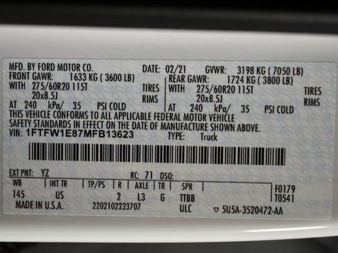 Used 2021 Ford F150 XLT w/ Equipment Group 302A High image 19