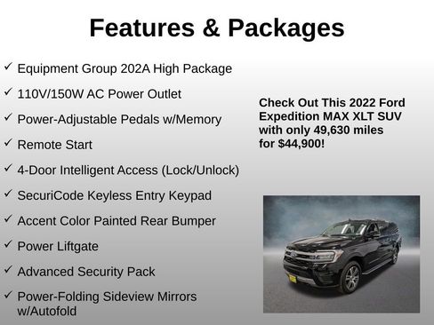 Used 2022 Ford Expedition Max XLT AWD/4WD image 4