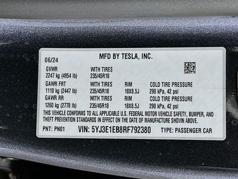 Used 2024 Tesla Model 3 Long Range AWD/4WD image 12