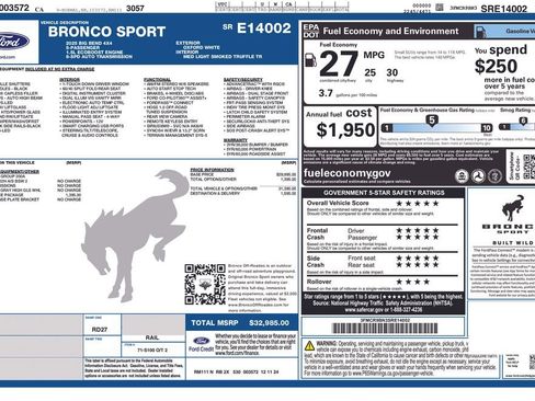 Used 2025 Ford Bronco Sport Big Bend w/ Convenience Package image 2