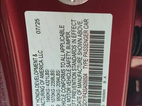 New 2025 Honda Accord SE image 23