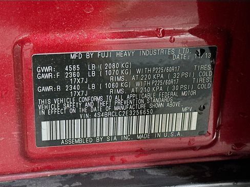 Used 2014 Subaru Outback 2.5i Limited w/ Moonroof Package image 12