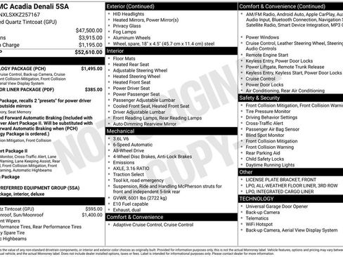 Certified 2019 GMC Acadia Denali w/ Technology Package image 11