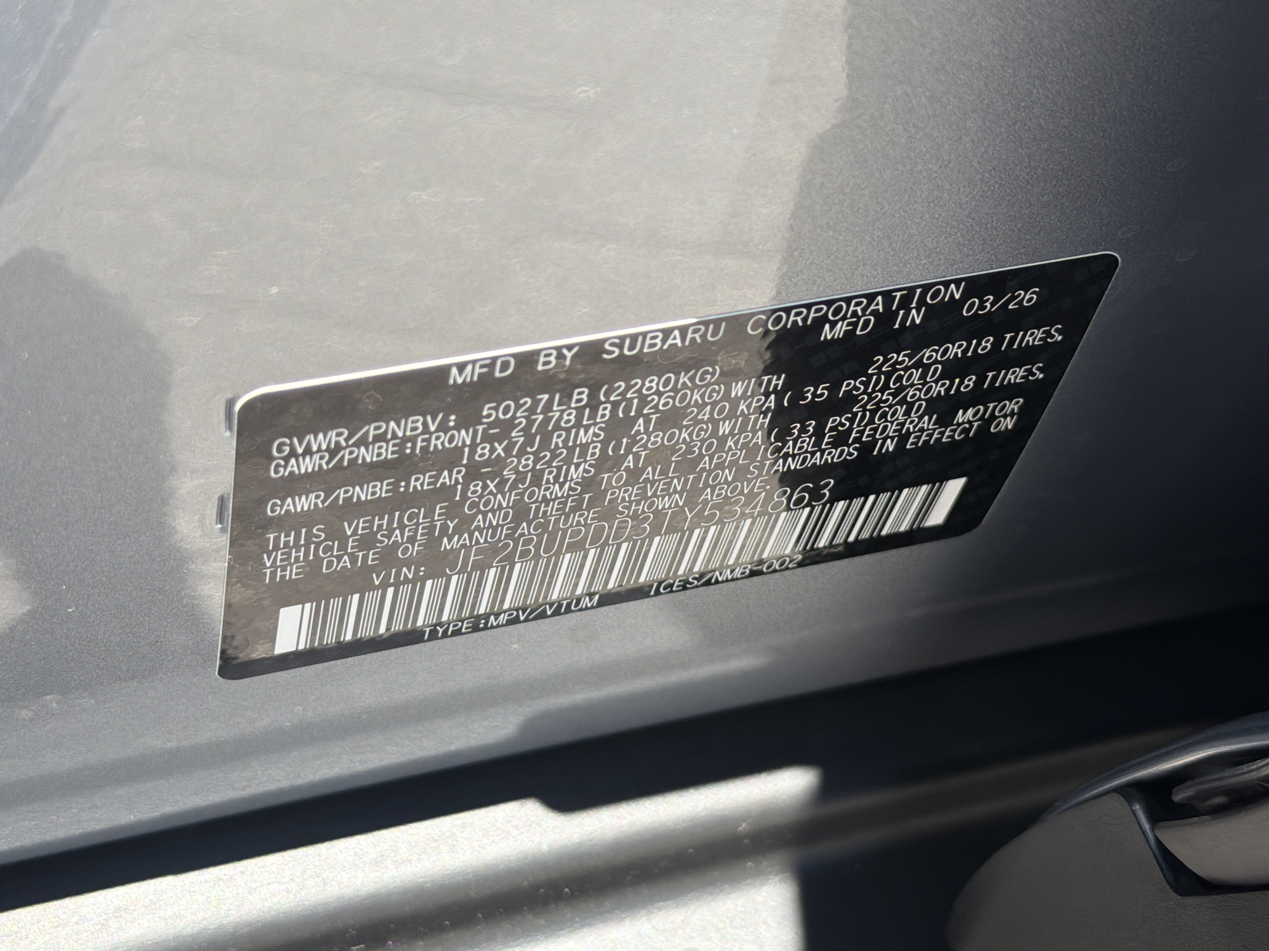 New 2026 Subaru Outback Limited AWD/4WD image 25