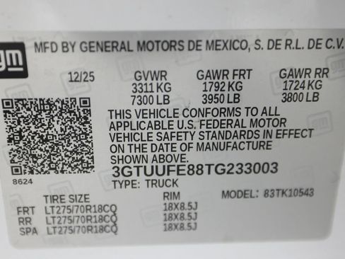 Used 2026 GMC Sierra 1500 AT4X AWD/4WD image 55