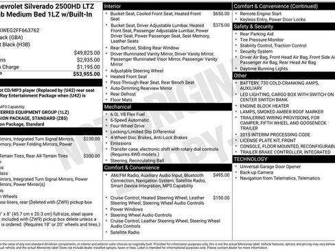 Used 2015 Chevrolet Silverado 2500 LTZ image 1