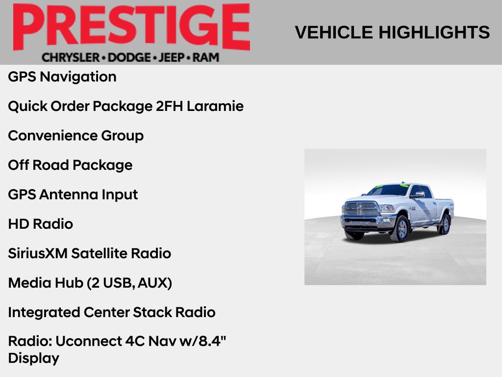 Used 2018 RAM 2500 Laramie w/ Off Road Package AWD/4WD image 2