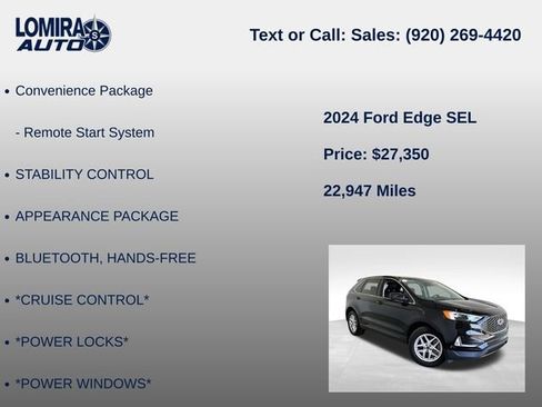 Used 2024 Ford Edge SEL w/ Convenience Package AWD/4WD image 14