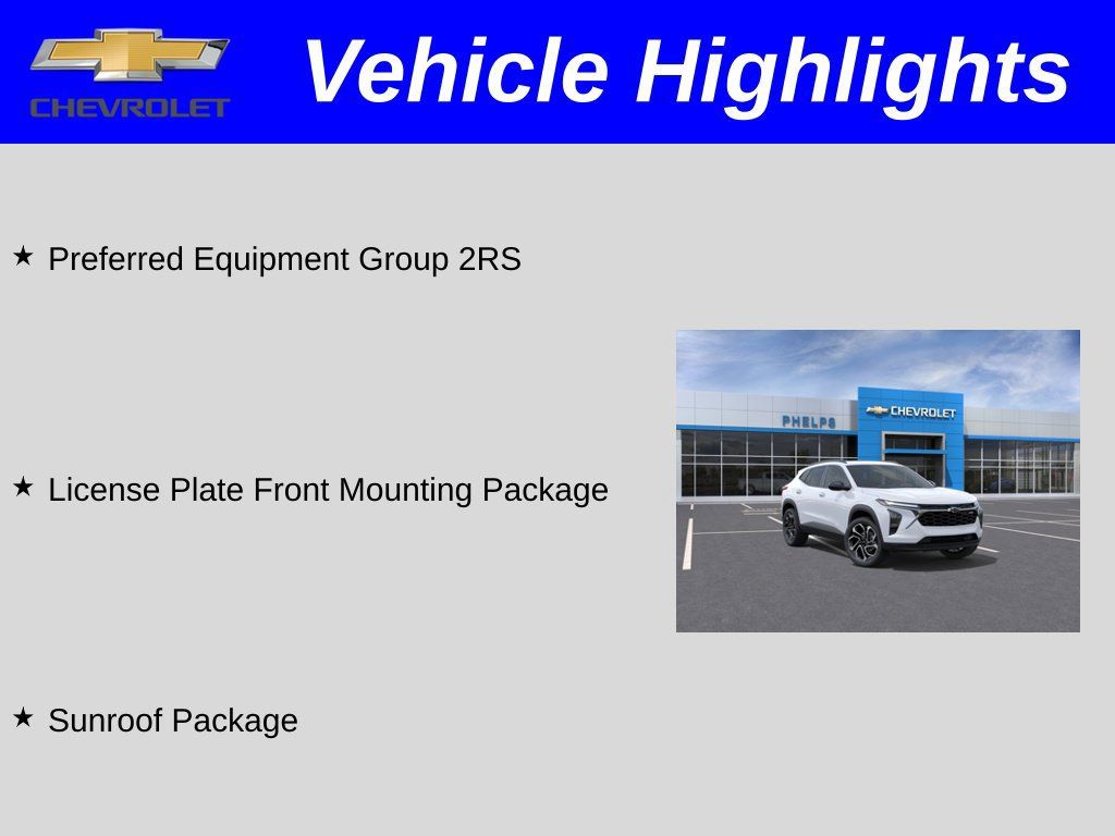 New 2026 Chevrolet Trax RS w/ Sunroof Package FWD image 2