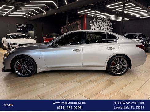 Used 2018 INFINITI Q50 Red Sport 400 w/ Proactive Package AWD/4WD image 3