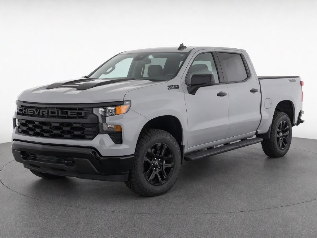 Used 2024 Chevrolet Silverado 1500 Custom Trail Boss w/ Dark Appearance Package AWD/4WD image 2