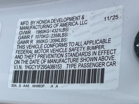 Used 2025 Honda Accord LX image 28