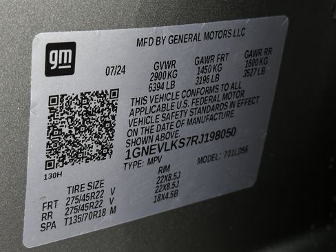 Certified 2024 Chevrolet Traverse RS w/ LPO, Floor Liner Package image 33