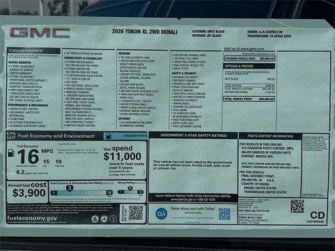 New 2026 GMC Yukon XL Denali image 21