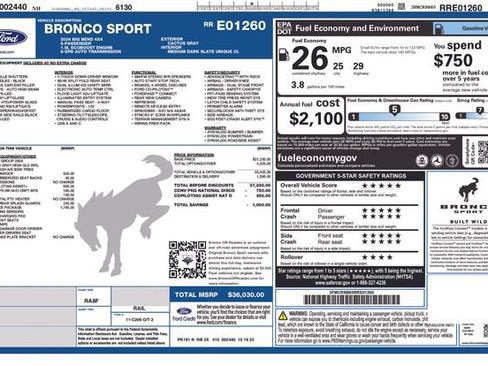 Used 2024 Ford Bronco Sport Big Bend w/ Convenience Package AWD/4WD image 23