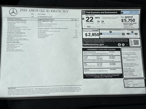 New 2026 Mercedes-Benz GLC 43 AMG 4MATIC image 41
