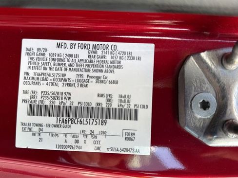 Used 2020 Ford Mustang GT RWD image 24