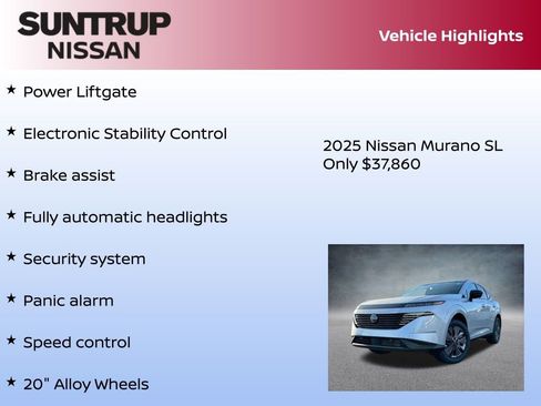 New 2025 Nissan Murano SL image 30