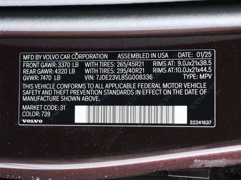 New 2025 Volvo EX90 Ultra image 16