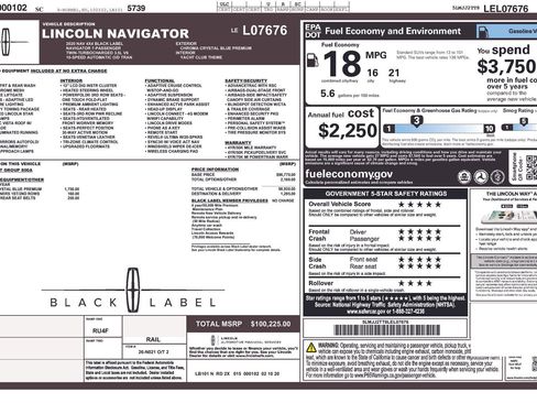 Used 2020 Lincoln Navigator Black Label image 1