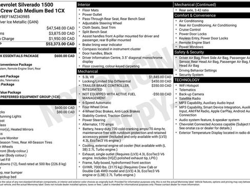 Used 2021 Chevrolet Silverado 1500 Custom w/ LPO, Dark Essentials Package AWD/4WD image 2