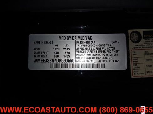 Used 2013 smart fortwo pure image 15