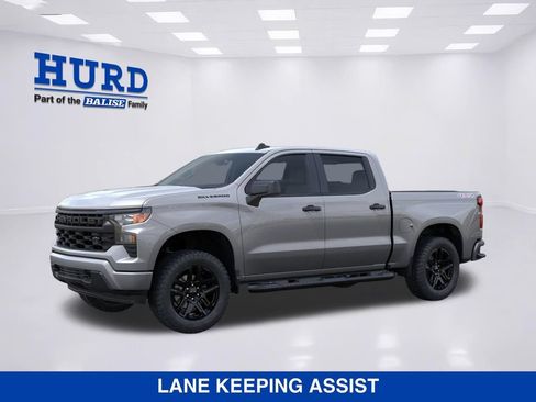 New 2026 Chevrolet Silverado 1500 Custom w/ Turbomax Blackout Package AWD/4WD image 2