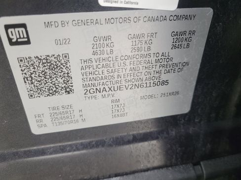 Used 2022 Chevrolet Equinox LT AWD/4WD image 33