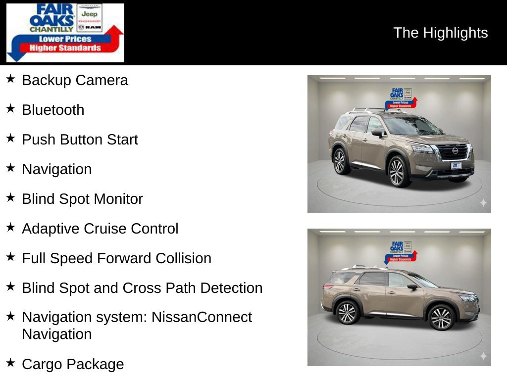 Used 2023 Nissan Pathfinder Platinum AWD/4WD image 2