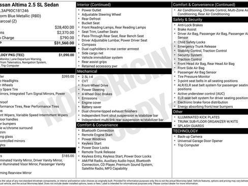 Used 2013 Nissan Altima 2.5 SL w/ Technology Pkg FWD image 2