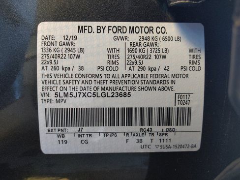 Used 2020 Lincoln Aviator Reserve w/ Equipment Group 202A image 33