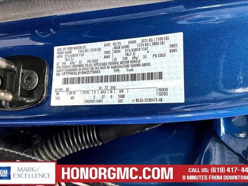 Used 2025 Ford F150 XLT w/ Equipment Group 301A Standard AWD/4WD image 17