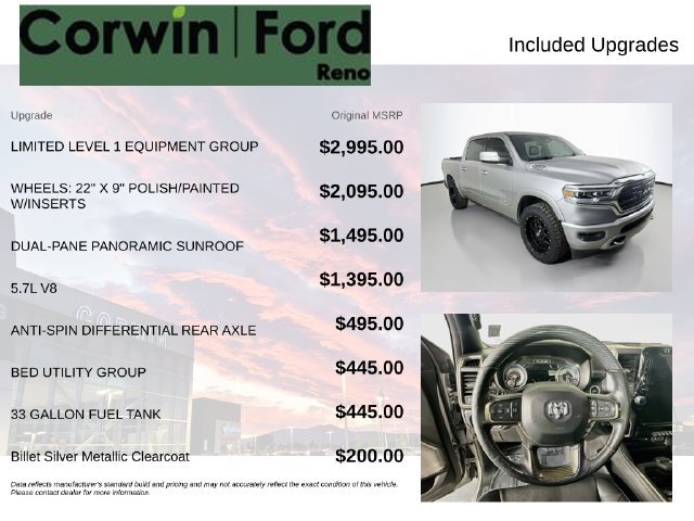 Used 2019 RAM 1500 Limited AWD/4WD image 3