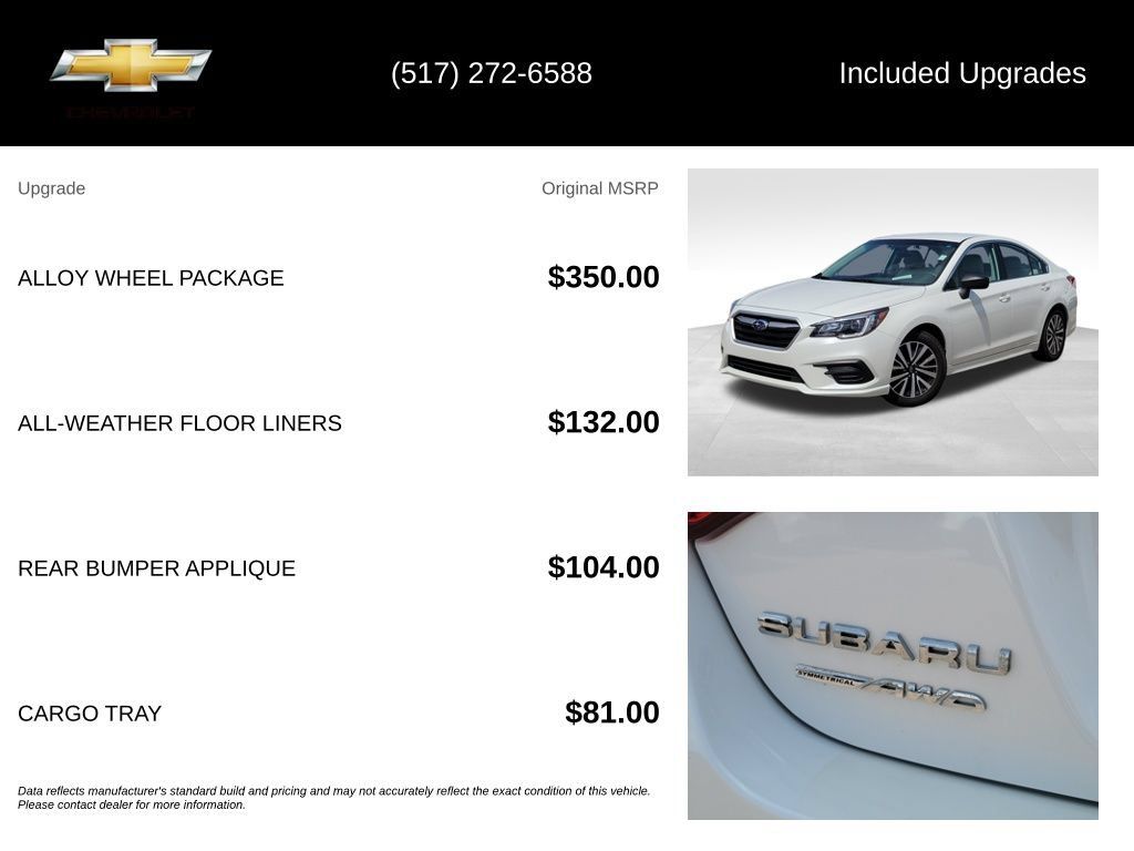 Used 2019 Subaru Legacy 2.5i w/ Alloy Wheel Package AWD/4WD image 5