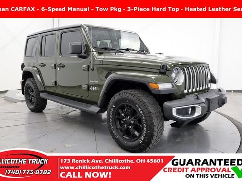Used 2021 Jeep Wrangler Unlimited Sahara w/ LED Lighting Group AWD/4WD image 1