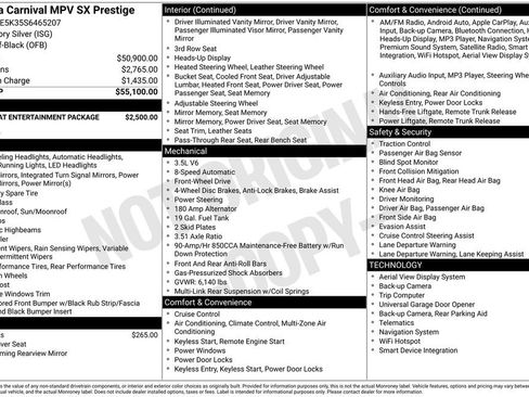 New 2025 Kia Carnival SX Prestige FWD image 6