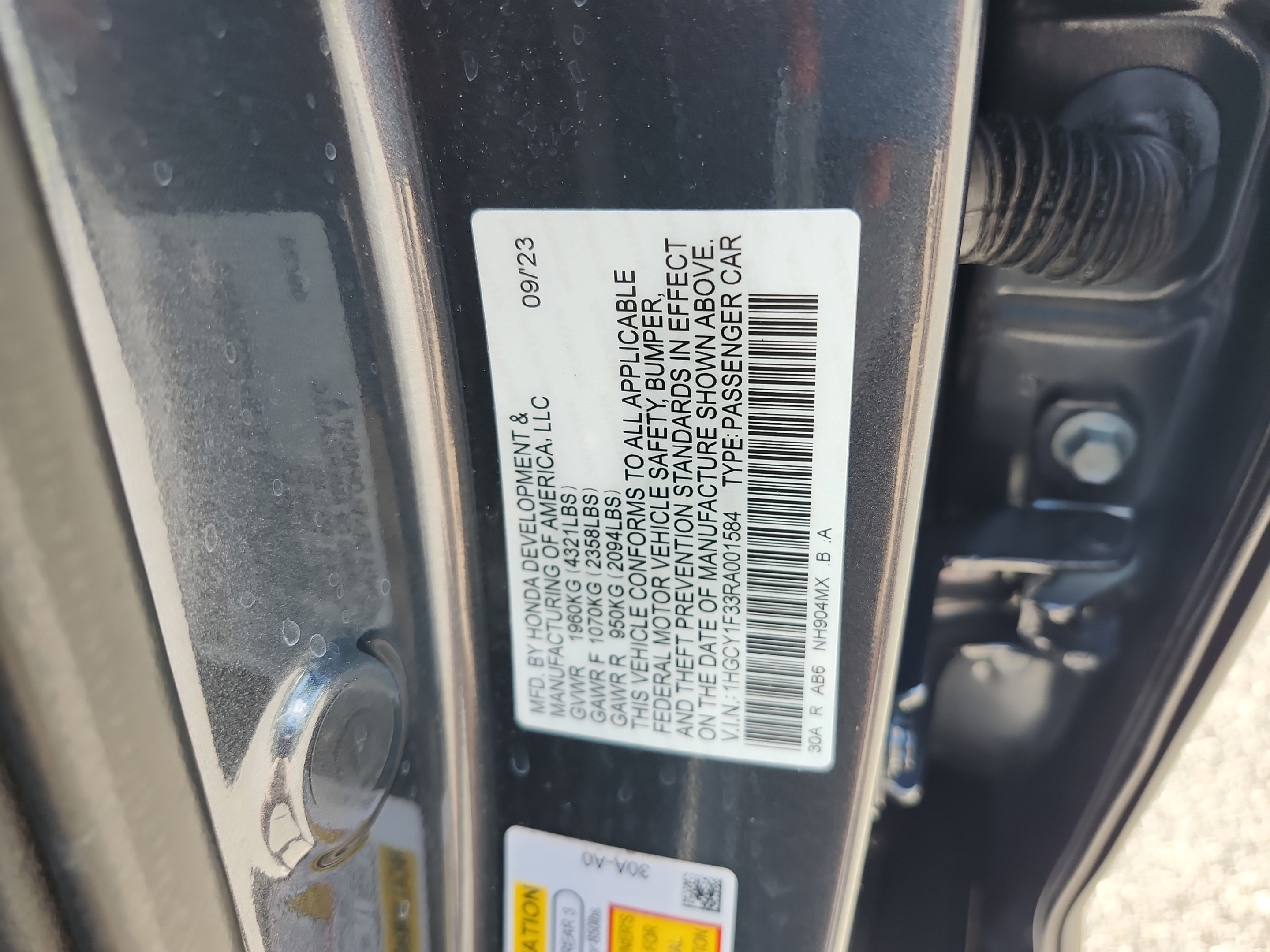 Used 2024 Honda Accord EX image 23