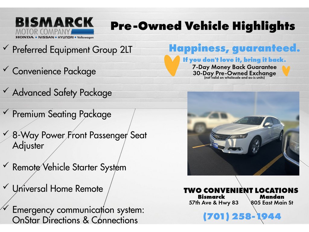 Used 2014 Chevrolet Impala LT w/ Premium Seating Package FWD image 8