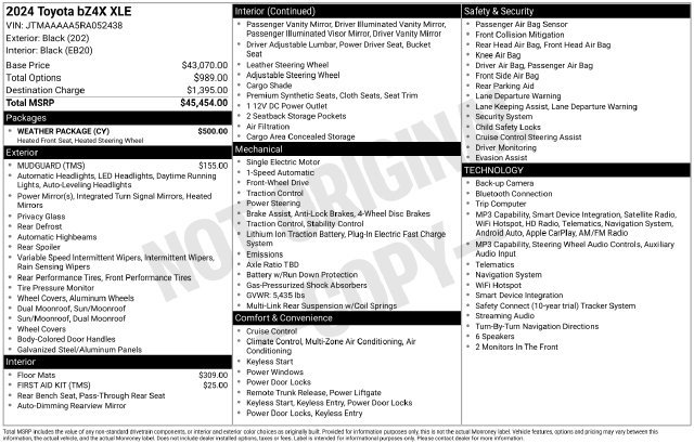 Certified 2024 Toyota bZ4X FWD w/ Weather Package image 35
