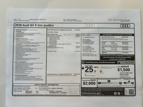 New 2026 Audi Q3 quattro 2.0T AWD/4WD image 33