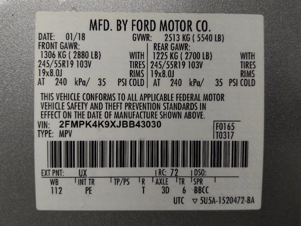Used 2018 Ford Edge Titanium w/ Equipment Group 301A AWD/4WD image 33