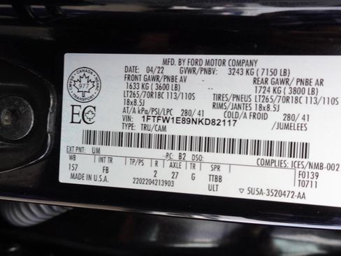 Used 2022 Ford F150 XLT w/ Equipment Group 302A High image 20